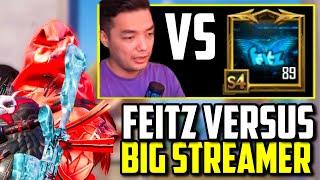FEITZ VS STREAMER WITH 100,000 SUBSCRIBERS!! | PUBG Mobile