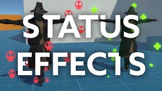 Unity Status Effect System With Scriptable Objects | Damage Over Time, Movement Penalty