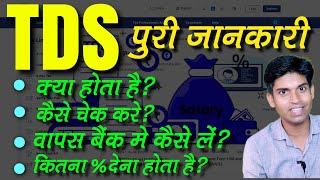 TDS Kya Hai Hindi Me Explained | TDS Claim Process | Tax Deducted at Source In Income Tax