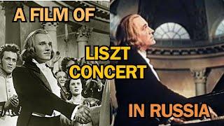 A REALISTIC FILM OF LISZT PLAYING IN RUSSIA - RICHTER IN THE ROLE OF LISZT - FROM A FILM ON GLINKA