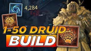 BEST Pulverize Druid Leveling Build for Launch 1-50 | Diablo 4