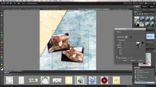Create a basic layout from scratch using Photoshop Elements