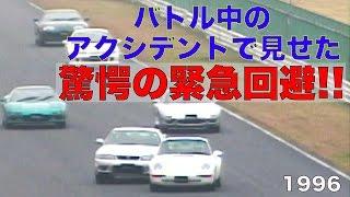 【Best MOTORing】Professional driver scarcely avoided serious crash by his amazing  driving technique!