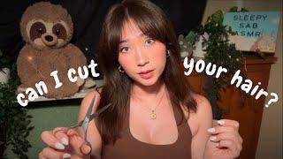 ASMR can I cut your hair?  (barbershop roleplay)