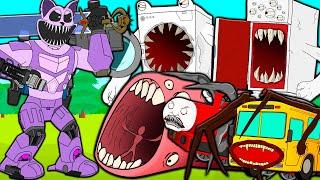 TODAS LAS SERIES CIBORG CATNAP VS MONSTRUOS DEVORADORES! Poppy Playtime 3 Animación en Español
