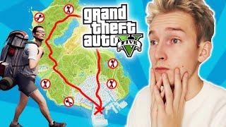 GTA V - DOOKOŁA MAPY bez UŻYWANIA AUTOSTRAD! 