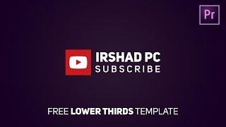 Animated Social Media Lower Thirds - Premiere Pro Tutorial | Free Download