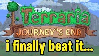 so I beat Terraria 1.4 for the first time ever...