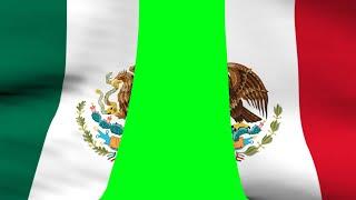 Mexico Flag Transition Green Screen | Graphics & Animation