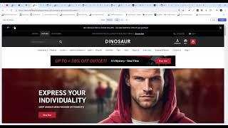 Dinosaur theme - Setup top Banner