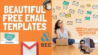 Create Beautiful Free Email templates in gmail (Mailchimp) FREE email design BEE templates [G suite]