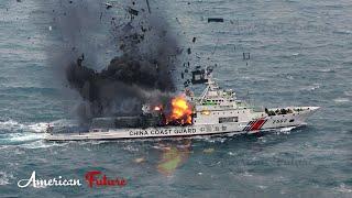 Brutally! Japan Navy Hits Giant China Coast Guard near Senkaku Islands