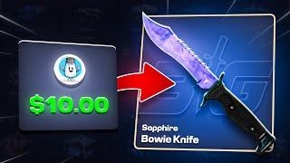 I turned $10.00 into a SAPPHIRE KNIFE!