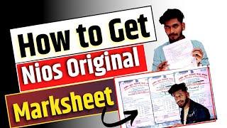 Nios New Original Marksheet | How to get nios Marksheet cum certificate | Migration certificate.