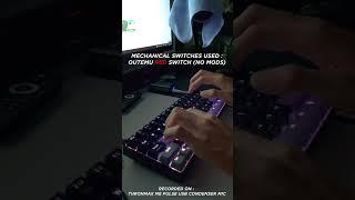 Stock Fantech MAXFIT61 (Outemu Red Switch) Typing Test