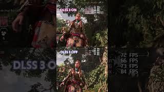 Horizon Forbidden West - DLSS 3 On vs Off Comparison #comparison #benchmark #shorts #gaming