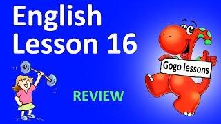 English Lesson 16 –REVIEW. Action verbs, sports| GOGO ENGLISH VIDEO COURSE FOR KIDS