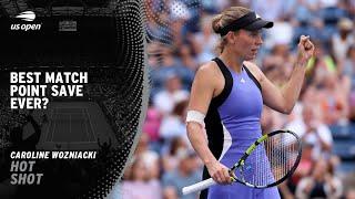 Caroline Wozniacki's EPIC Match Point Save! | 2024 US Open