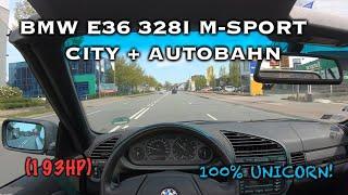 BMW E36 328i (POV) lockdown cruise - German Landstraße & Autobahn 193hp