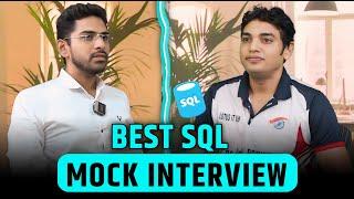 Fresher Mock Interview SQL | Technical Round | SQL Interview for Fresher | HR Interview