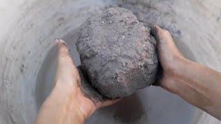 This super delicious video Clay sand mini shapes crumbling in water+dry stormy videoAsmr