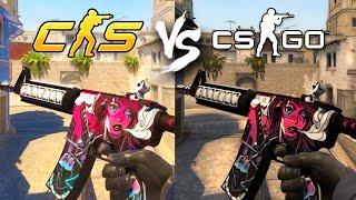 ALL M4A4 SKINS - CS2 VS CSGO