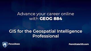 GEOG 884, Spatial Data Science and Intelligence Analysis