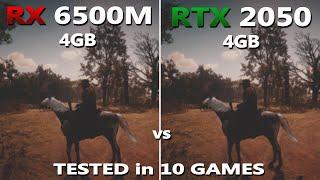 RTX 2050 vs RX 6500M Gaming Benchmark Test in 2024 | Tested in 10 Games | Lenovo LOQ vs MSI Bravo |