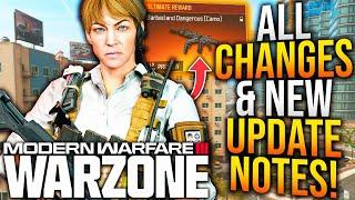 WARZONE: All NEW UPDATE CHANGES & PATCH NOTES! Walking Dead Event, META Aftermarket Part, & More!