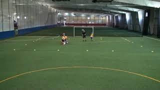 Easy soccer shielding drill for 2nd, 3rd, 4th, 5th grade ages 8, 9, 10, 11: Marble King