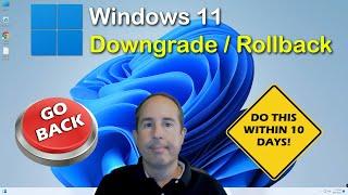 How to downgrade from Windows 11 to Windows 10 | Uninstall Windows 11 | Go back to Windows 10