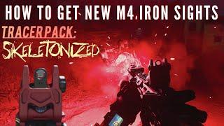 How to get the NEW M4 iron sight MW | Tracer Pack: Skeletonized Preview | CODMW NEW Red Tracer M4