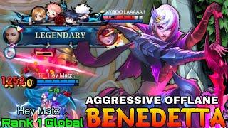 Benedetta Aggressive Offlane Gameplay - Top 1 Global Benedetta by Hey Matz .. - Mobile Legends