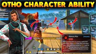 OTHO CHARACTER ABILITY | FREE FIRE OTHO ABILITY | OTHO CHARACTER IN FREE FIRE ABILITY