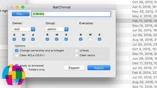 BatChmod Tutorial - Change Unix Permissions on macOS