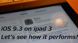 iOS9.3 on ipad3 (the new ipad)