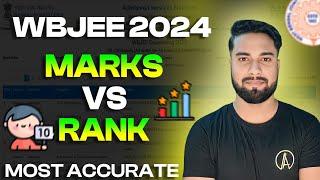 WBJEE 2024 MARKS vs RANK| Most Accurate ⬅️| Detailed analysis | Wbjee Marks vs rank | Wbjee 2024