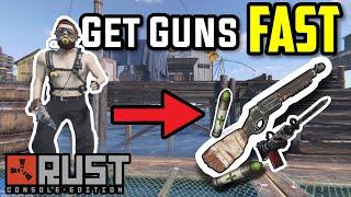 *EASY* How to Progress and Get Guns FAST SOLO | Rust Console Edition