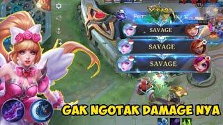 SAVAGE 3 KALI! INI DAMAGE APAAN! TERLALU GILA! MIYA CRITICAL BUILD! | TOP GLOBAL MIYA - MLBB