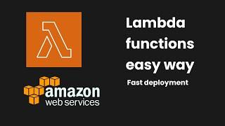 Building Lambda functions with Node.js easy way | zip the entire folder and then upload