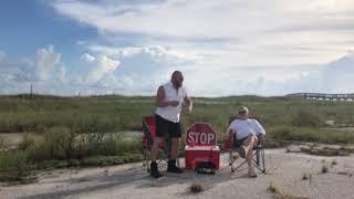 Larry Downs Jr. And Michael Bearden, discussing public beach access