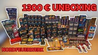 XXXL 1300€ FEUERWERK UNBOXING | Nordfeuerwerk