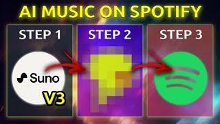 Suno AI V3 Will Blow Your Mind! This Is How-To Publish AI Music On Spotify