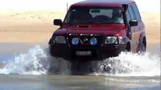 Fraser Island 2013 Nissan patrol water crossing
