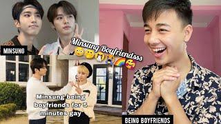 Minsung being boyfriends for 5 minutes gay / Stray kids | REACTION