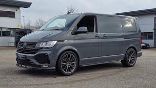 Panel van build... vw transporter t6.1 modified  bodykit Lowered alloys leather