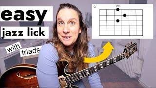 Easy Bebop Lick for Jazz Guitar Beginners