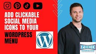 How To Add Social Media Icons To Your WordPress Menu | Takes Less Than 3 Minutes