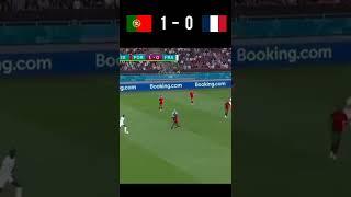 Portugal vs France Euro 2020 Highlight #shorts #football#youtube