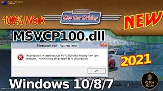  How To Fix MSVCP100.dll Missing, MSVCR100.dll Missing Error - Install city car driving 3D Error